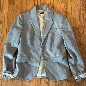 J. Crew Light Gray Women's Schoolboy Blazer